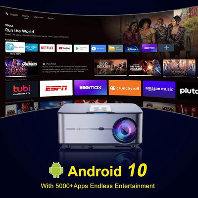Artlii Play 3 Beamer Full HD Android 10, 5G WLAN Bluetooth Beamer 4k mit 350”