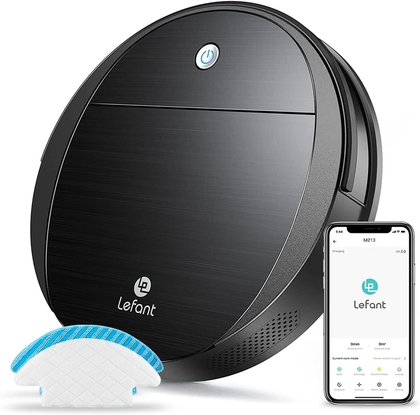 LEFANT Saugroboter mit Wischfunktion, Staubsaugerroboter mit 2200Pa Saugkraft A1