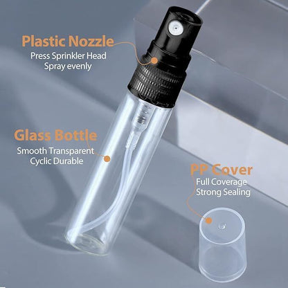 Parfümzerstäuber Glas -  10 ml nachfüllbare leere Reiseduftflasche