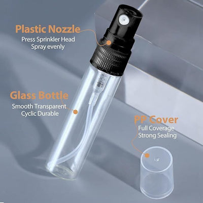 Parfümzerstäuber Glas -  10 ml nachfüllbare leere Reiseduftflasche