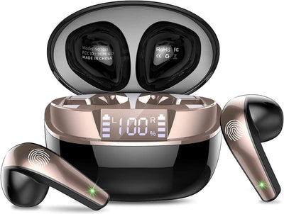 Dobopo - kabellose Bluetooth 5.3 In-Ear-Kopfhörer mit 4 Mikrofonen,