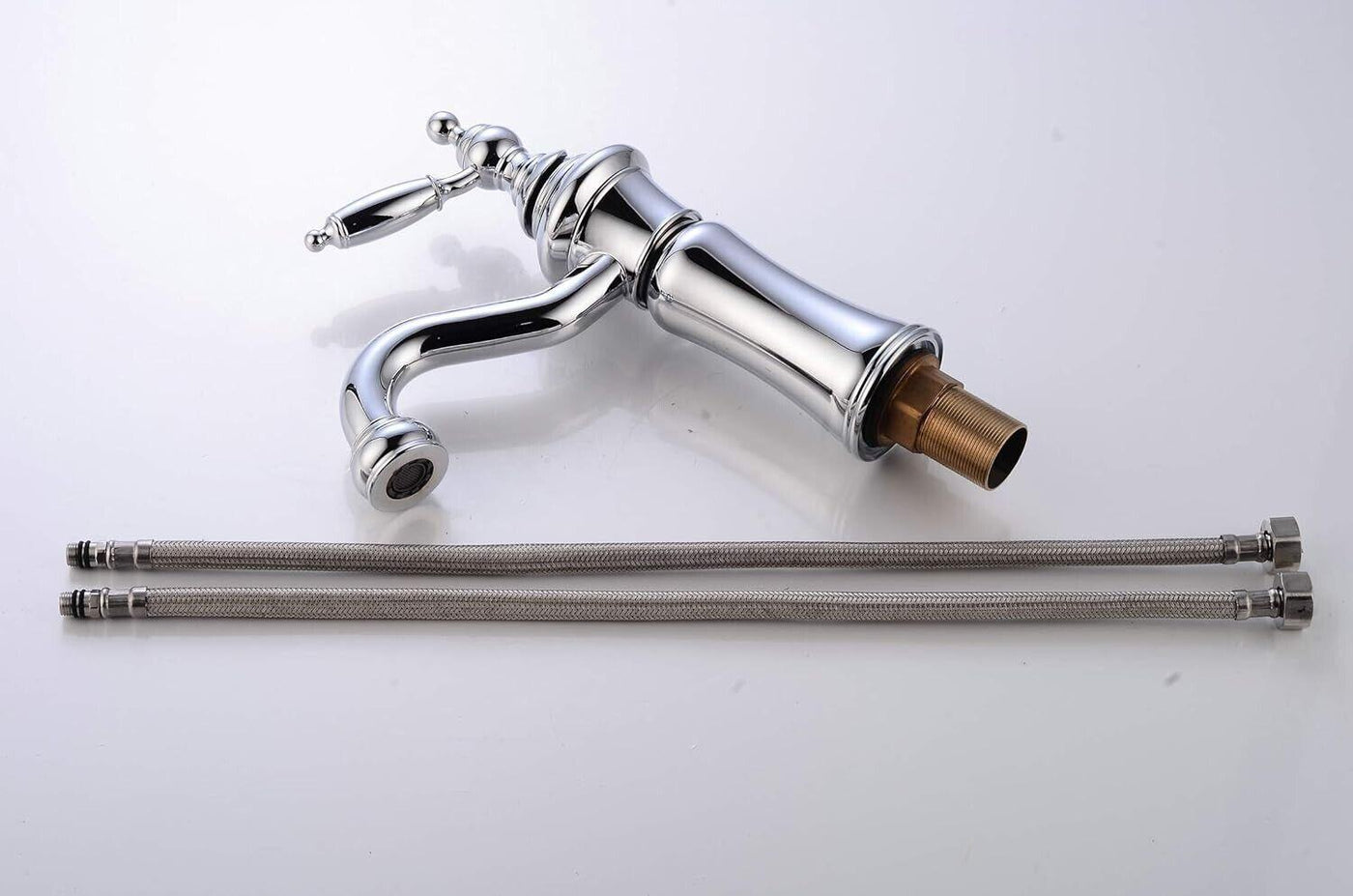 Leekayer Waschtischarmaturen Waschbecken Wasserhahn Chrom Einhand Messing Einloc