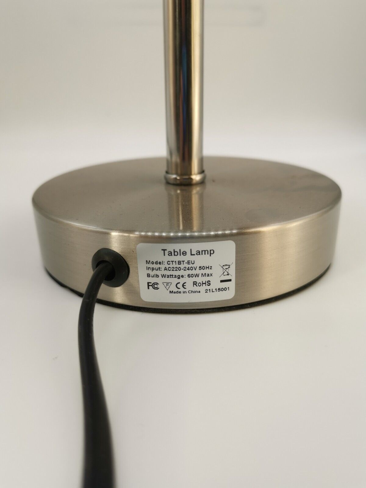 LED Nachttischlampe Tischlampe Tischleuchte Stoffschirm Schlf-Wohn-Arbeitszimmer