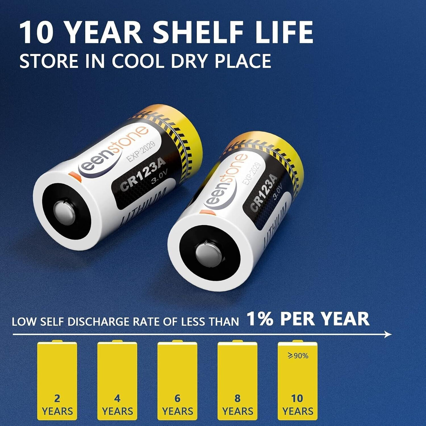 Keenstone CR123A 3 V Lithium, Keenstone 1600 mAh CR17345 3 V Lithium Einweg-Batt