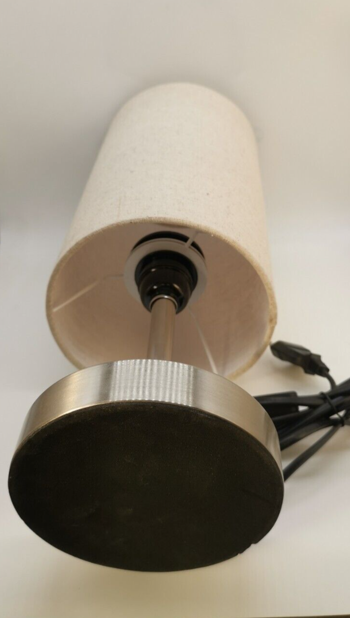 LED Nachttischlampe Tischlampe Tischleuchte Stoffschirm Schlf-Wohn-Arbeitszimmer
