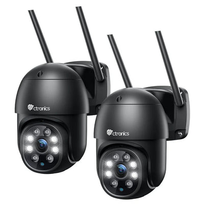 Ctronics 380C-4MP-BP- Überwachungskamera Aussen WLAN, 2560×1440P PTZ WiFi IP