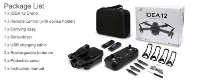 IDEA12 Drohne mit verstellbarer Kamera 1080P HD mit optischer Flusspositionierun