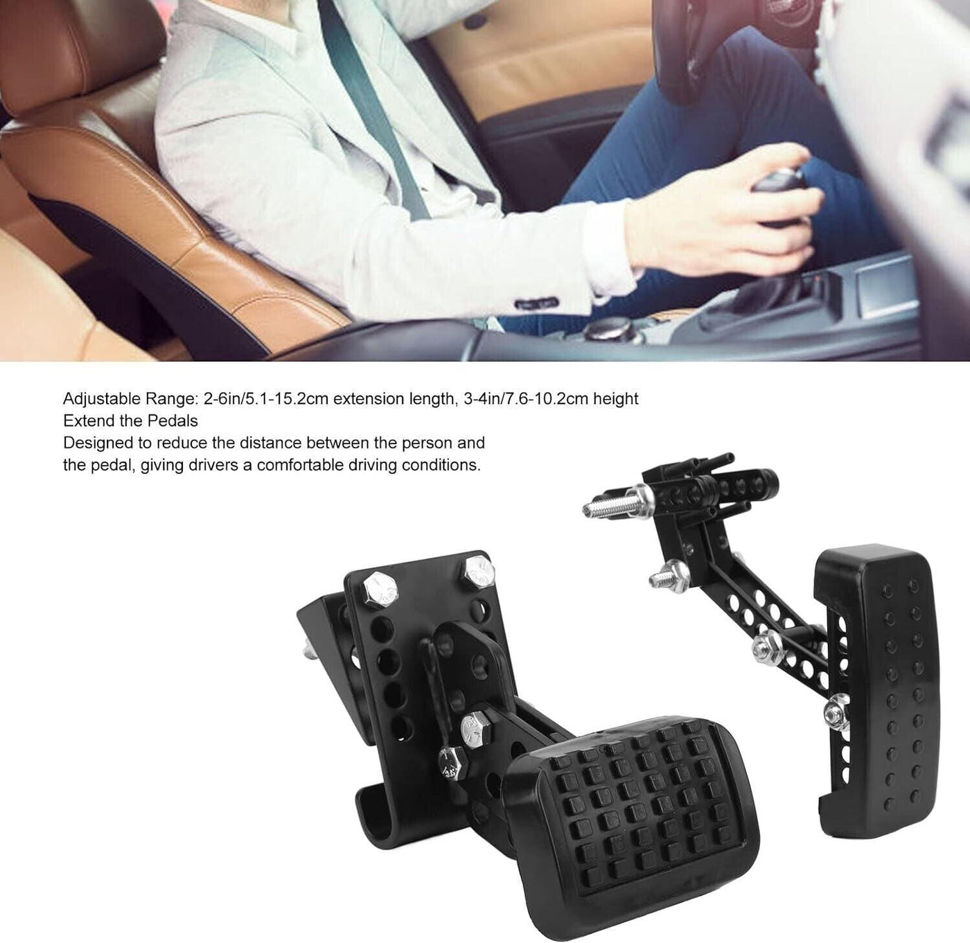 Gas- und Bremspedalverlängerungen, universelle Anti-Rutsch-Gas-Bremspedalverläng