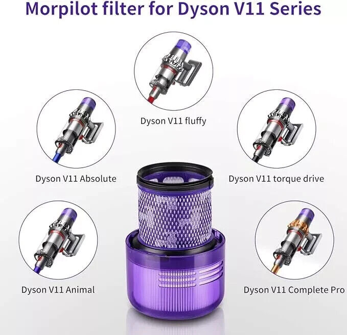 morpilot Filter für Dyson V11, 2 Pack Ersatzfilter für Dyson V11 V15 SV14 SV22 A