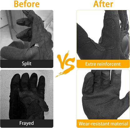 COTOP  Touch Screen Motorrad Handschuhe mit Hard Knuckle, Unisex - Gr. M
