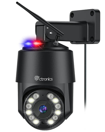 Ctronics 640-M12B - 4K 8MP PTZ IP kamera WLAN 2,4/5GHz, Personen-/Fahrzeug-/