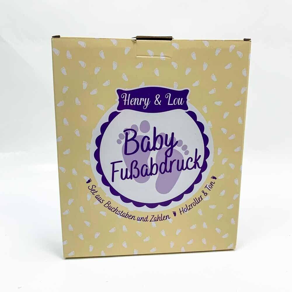 Henry & Lou Baby Fussabdruck Set - Gipsabdruck Baby Hand & Fuß - Baby