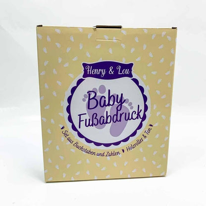 Henry & Lou Baby Fussabdruck Set - Gipsabdruck Baby Hand & Fuß - Baby