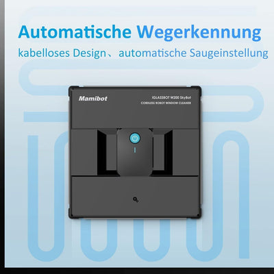 Mamibot W200 Hochwertig Kabellos Fensterputzroboter, Fensterputzer
