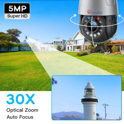Ctronics 3G/4G LTE Überwachungskamera Aussen & 30X Optischer Zoom(E2)