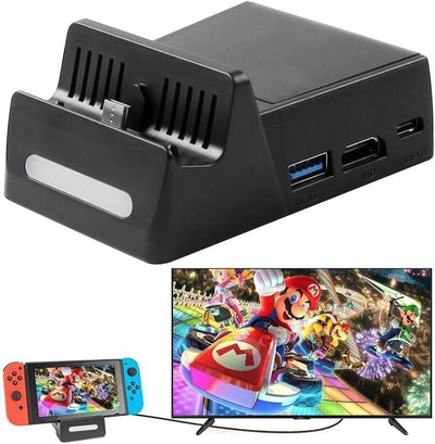 Atuten Mini tragbare Konvertierungsbasis für N-Switch Ladeständer für Nintendo S
