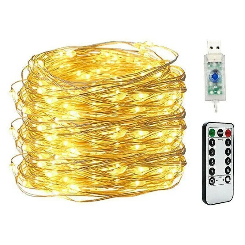 Exporee 5m/10m/20m LED-Lichterketten USB-betrieben, wasserdicht