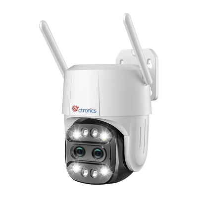 Ctronics 760c - 6-fach Hybrid-Zoom-Überwachungskamera für den Außenbereich(E1)