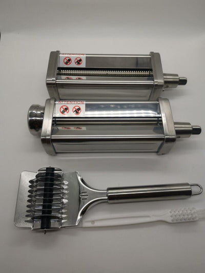 Pasta Maker Aufsatz-Set für KitchenAid, inklusive Nudelgitterrolle, Spaghetti...