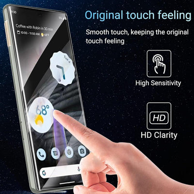 IMBZBK [3+3 Stück] Schutzfolie für Google Pixel 7 Pro Panzer Schutz Glas Screen