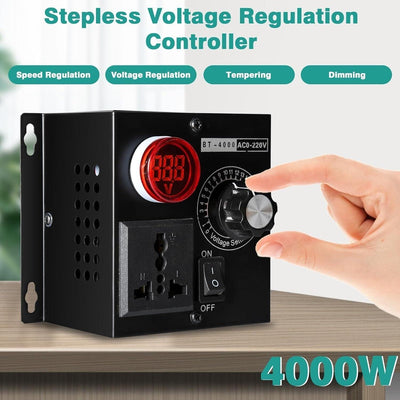 Spannungsregler Drehzahlregler 230V Motor AC 220V 4000W SCR Spannungsregler
