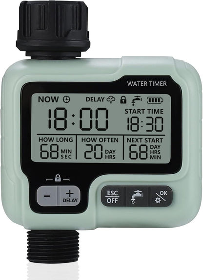 Crosofmi Bewässerungs-Timer Garten-Rasen-Wasserhahn Sprinkler-Timer