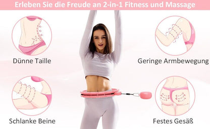FIVANGIN Smart Weighted Hula Hoop, pink, mit Rundenzähler, neuwertig, OVP