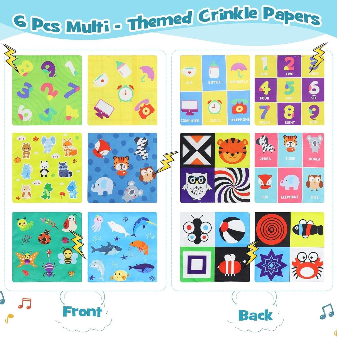 Yotako Baby Spielzeug 6 Monate Tissue Box Toy, 7-in-1 Montessori Sensorik Baby S