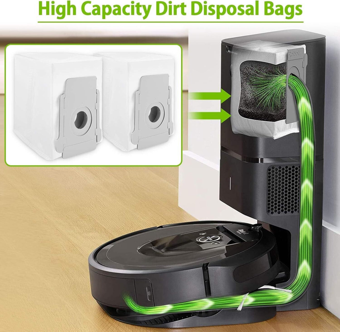 morpilot Ersatzteile für iRobot Roomba i7 i7+ / i7 Plus E5 E6 E7, (A2)