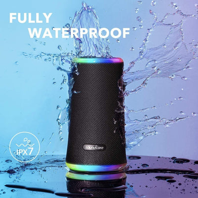 Soundcore Anker Flare 2 Bluetooth Lautsprecher - Schwarz, Wasserdicht
