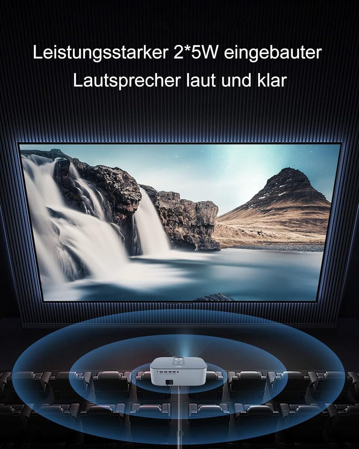 Artlii Play4 Beamer 400 ANSI Android TV Natives 1080P Netflix 4K-Beamer WiFi