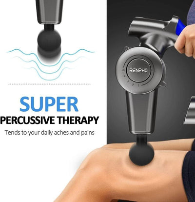 RENPHO Muskel Massage Gun Massagepistole Elektrisch mit Verstellbarem Arm und 6