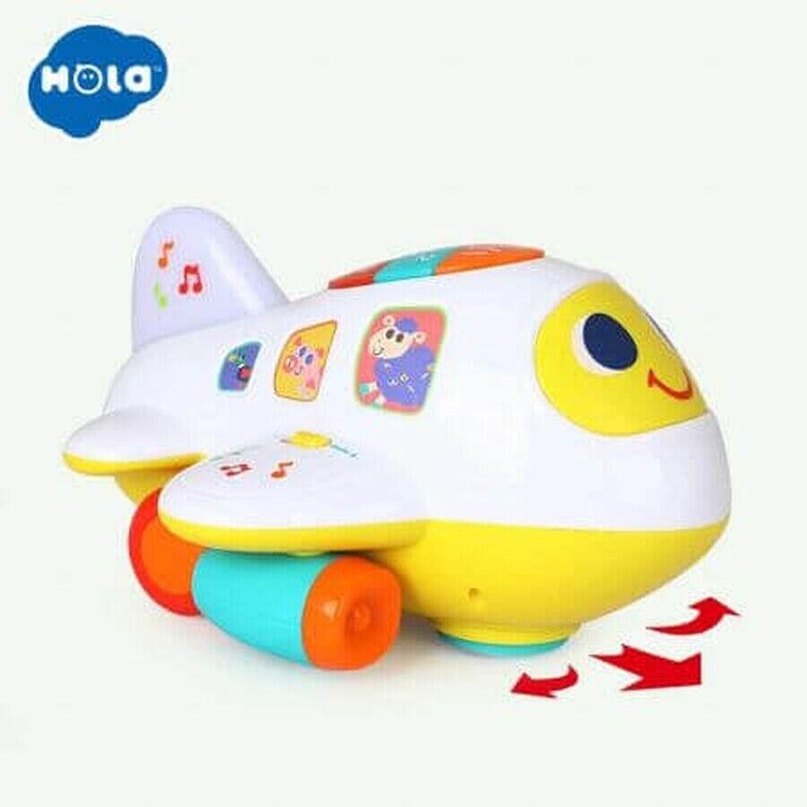 HolaInteraktives Spielzeug, Flugzeug mit Geräuschen und Lichtern, ab 12 Monaten