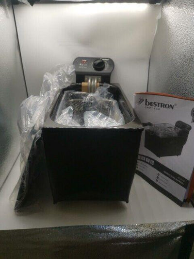 Bestron Öl-Fritteuse mit Kaltzonentechnologie, Fritteuse mit 3.5 Liter  bis 190°