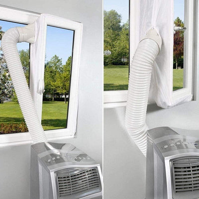 Blinngo Fensterdichtung für mobile Klimaanlagen und Lufttrockner 400cm Universel