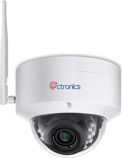Ctronics CTIPC-290 5MP Dome HD Sicherheits Kamera Außen, Wifi, mit SD Kartenfach