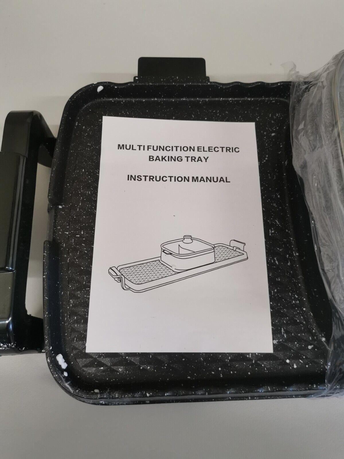 HeißTopf Koreanisch Shabu Doppelseitige Grillpfanne Elektrischer Kochtopf 2In1