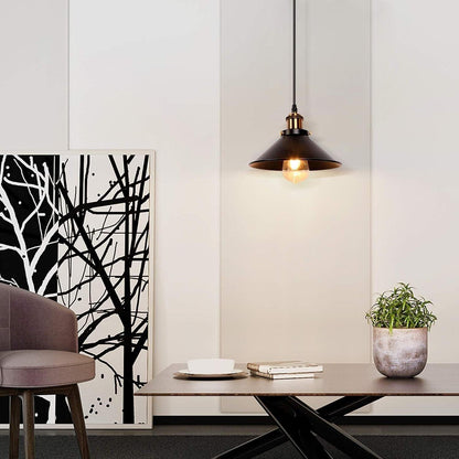Newrays Vintage Retro Schwarz Pendelleuchte Schatten Loft Eisen Regenschirm Küch