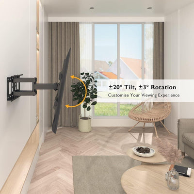 BONTEC CT135B - TV Wandhalterung für 32-80 Zoll Bildschirme bis zu 60kg,