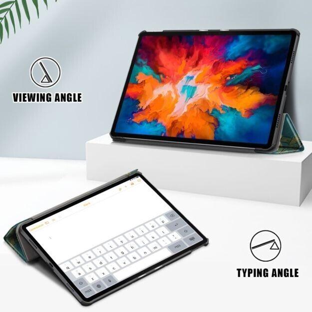 LENOVO TAB P11 PRO DREIFACH GEFALTET MUSTER LEDER HÜLLE - COSMIC SPACE