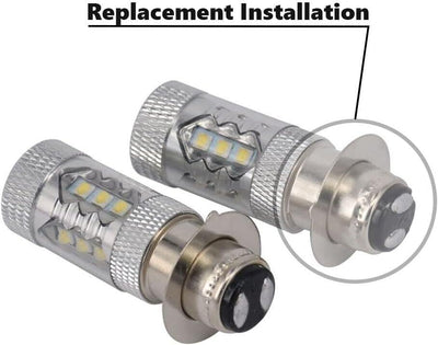 80 W Superweiß LED-Scheinwerferbirnen-Upgrade - ATVS YFM350 400 450 660 700 Rapt