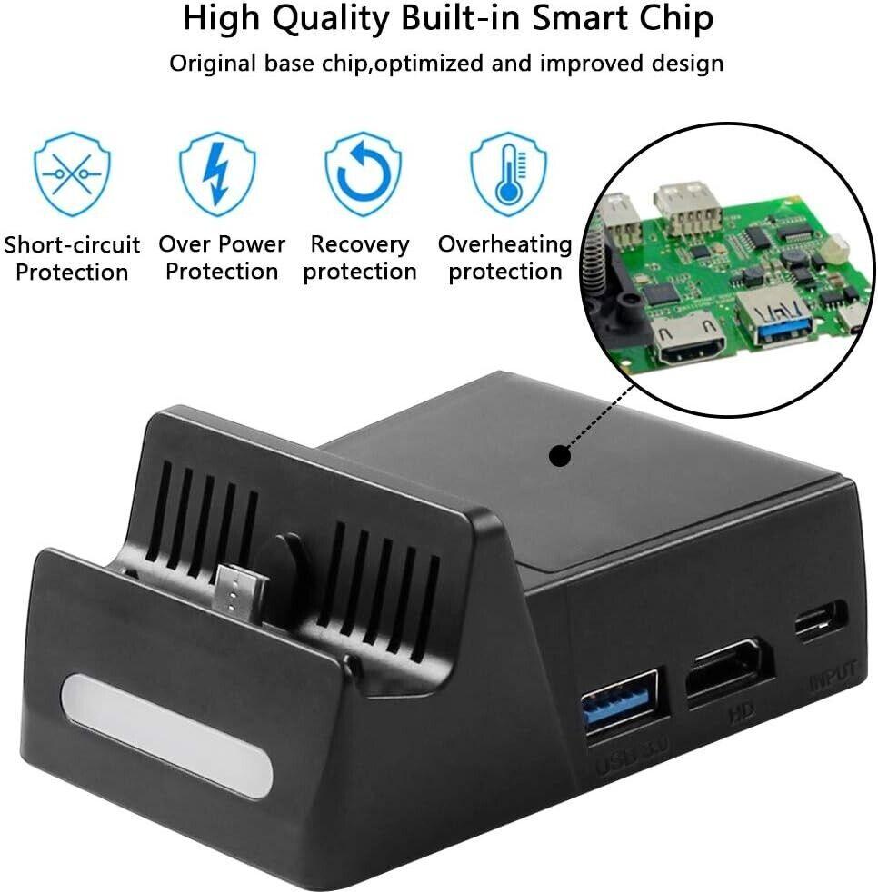Atuten Mini tragbare Konvertierungsbasis für N-Switch Ladeständer für Nintendo S