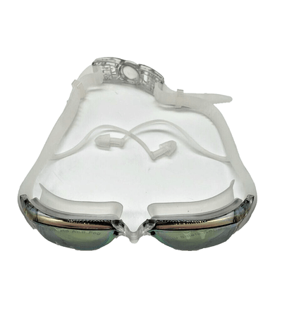 Schwimmbrille für Herren und Damen mit Nasenclip Ohrstöpsel und Etui, Hochleistu