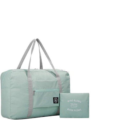 2er-Pack Sporttasche leichte faltbare Reisetasche Cabin Bag Handgepäck Blau Rosa