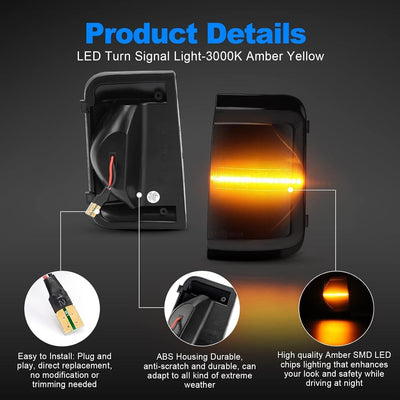 SUPAREE Auto-Blinker, LED-Blinker, Seitenspiegel, Blinker, für Ducato Boxer Jump