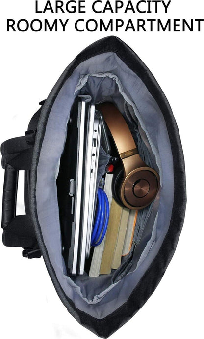 KROSER RollTop Rucksack, Laptop Rucksack 15,6 Zoll, Travel Backpack Wasserdicht