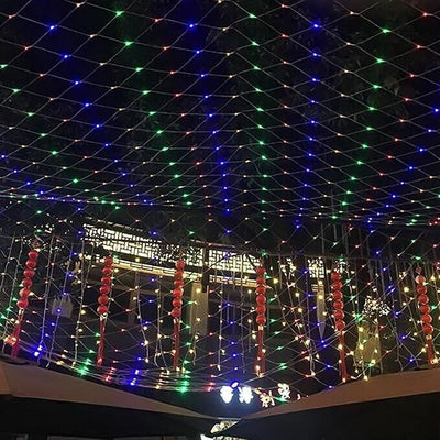 Jopassy LED Lichternetz 3x2m Lichterkette Lichterkettennetz 8Modi Lichte