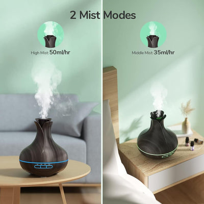 Aroma Diffuser, 600 ML Mit 8 Ätherischen Ölen, Luftbefeuchter Schlafzimmer, L