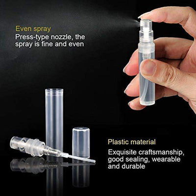 Parfümzerstäuber Glas -  10 ml nachfüllbare leere Reiseduftflasche