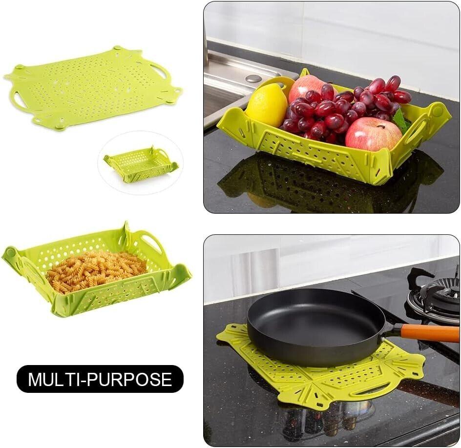 Shackcom 2 in 1 Multifunktional Abtropfmatte aus Silikon Abtropfmatte Geschirr